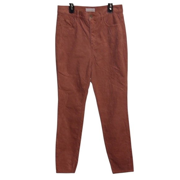 🌹LOFT MADE & LOVED CORDUROY SOFT CORAL PANTS - Picture 1 of 7